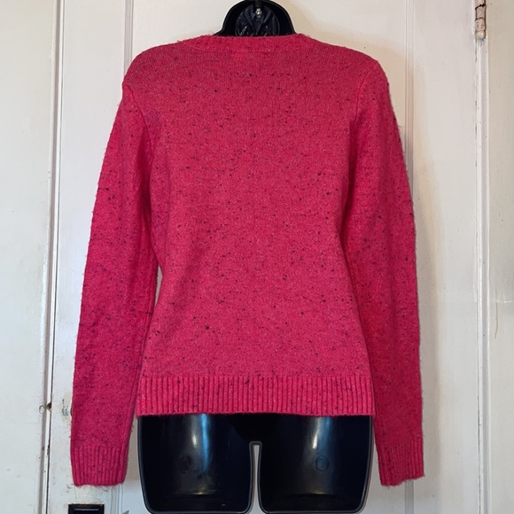 Karen Scott Women's Cotton Button Trim Sweater Pink Size PS